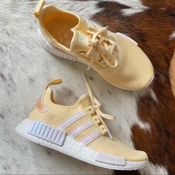 yellow iridescent adidas
